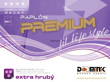 Paplón PREMIUM extra hrubý 140x200 1,5 kg