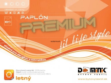 Paplón PREMIUM letný 140x200  0,6 kg